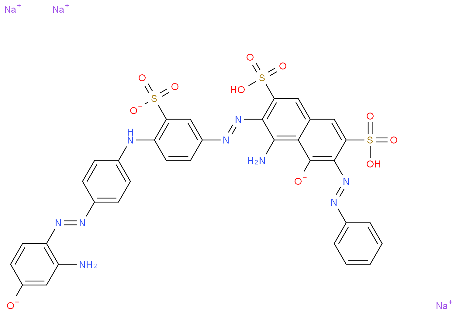 直接黑168化学结构式
