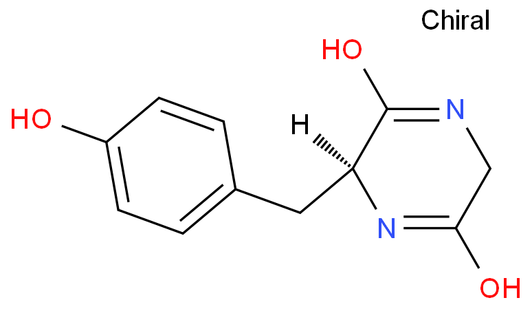 3-[(4-hydroxyphenyl)methyl]piperazine-2,5-dione  