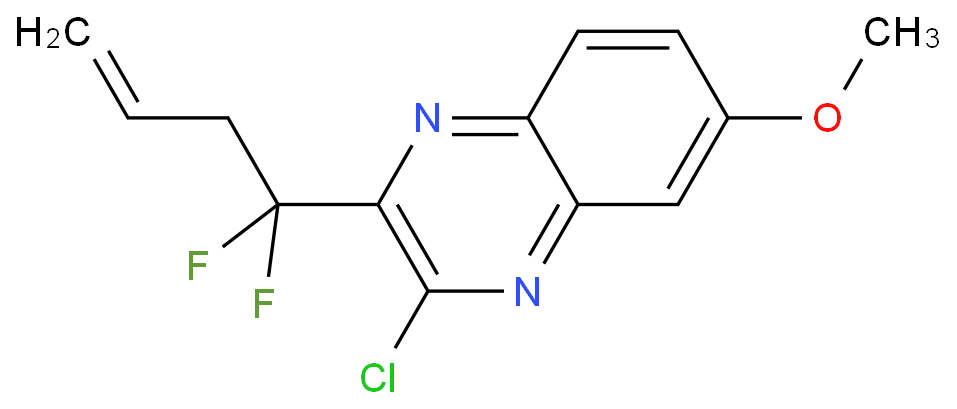 3-chloro-2-(1,1-difluorobut-3-enyl)-6-methoxyquinoxaline