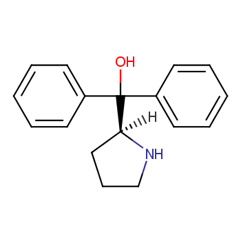 (S)-(+)-α,α-Diphenyl-2-pyrrolidinemethanol structure