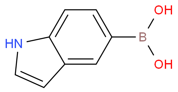 5-吲哚硼酸化学结构式