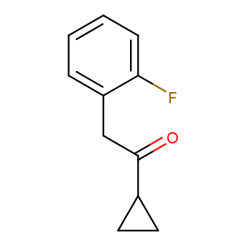 1-环丙基-2-(2-氟苯基)乙酮化学结构式