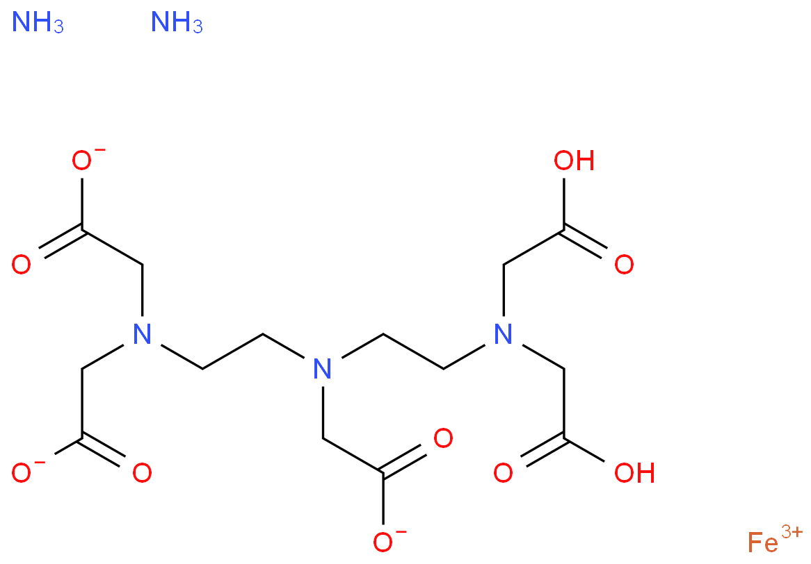 diammonium [N,N-bis[2-[bis(carboxymethyl)amino]ethyl]glycinato(5-)]ferrate(2-)