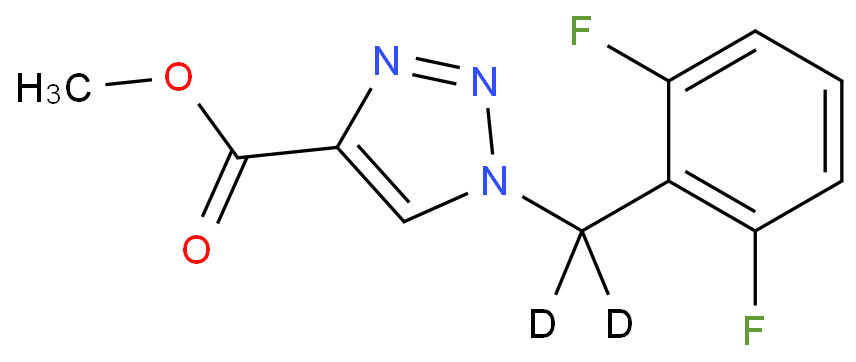 1-(2,6-Difluorobenzyl)-1H-1,2,3-triazole-4-carboxylic Acid Methyl Ester-d2