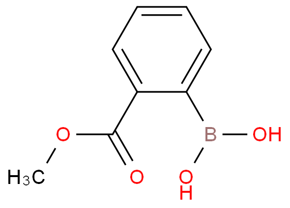 2-(甲氧基羰基)苯硼酸化学结构式