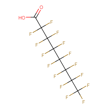 全氟辛酸化学结构式