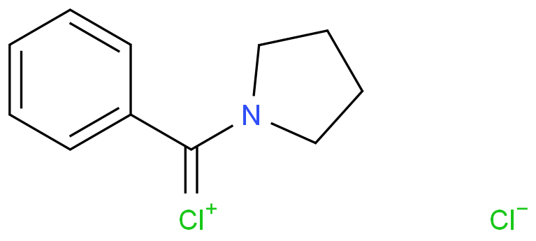  Pyrrolidinium, 1-(chlorophenylmethylene)-, chloride