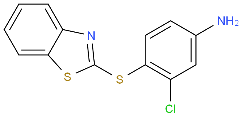 4-(苯并[d]噻唑-2-基硫基)-3-氯苯胺/300809-71-6