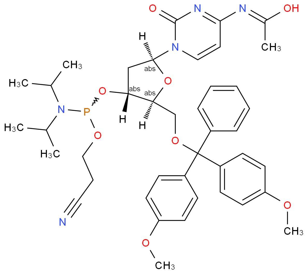 DMT-dC(Ac)-CE Phosphoramidite; N4-Acetyl-5'-O-(4,4'-dimethoxytrityl)-2'-deoxycytidine-3'-cyanoethyl Phosphoramidite