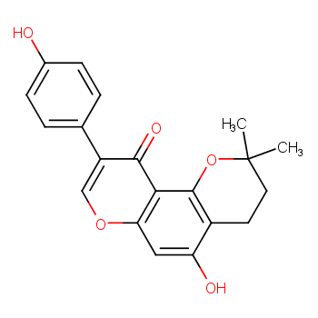 alpha-3'-二甲基烯丙基染料木黄酮价格, alpha-Isowighteone对照品, CAS号:65388-03-6
