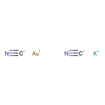 氰化亚金钾化学结构式