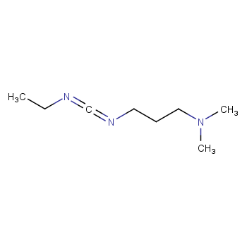 1-(3-二甲基氨基丙基)-3-乙基碳二亚胺化学结构式