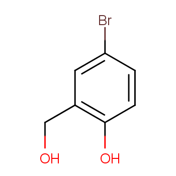 5-溴-2-羟基苯甲醇化学结构式