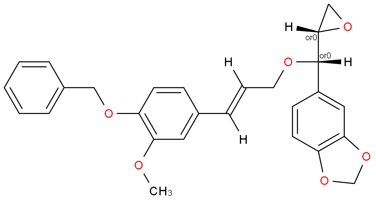 1,3-Benzodioxole,5-[(S)-[[(2E)-3-[3-methoxy-4-(phenylmethoxy)phenyl]-2-propenyl]oxy](2S)-oxiranylmethyl]-