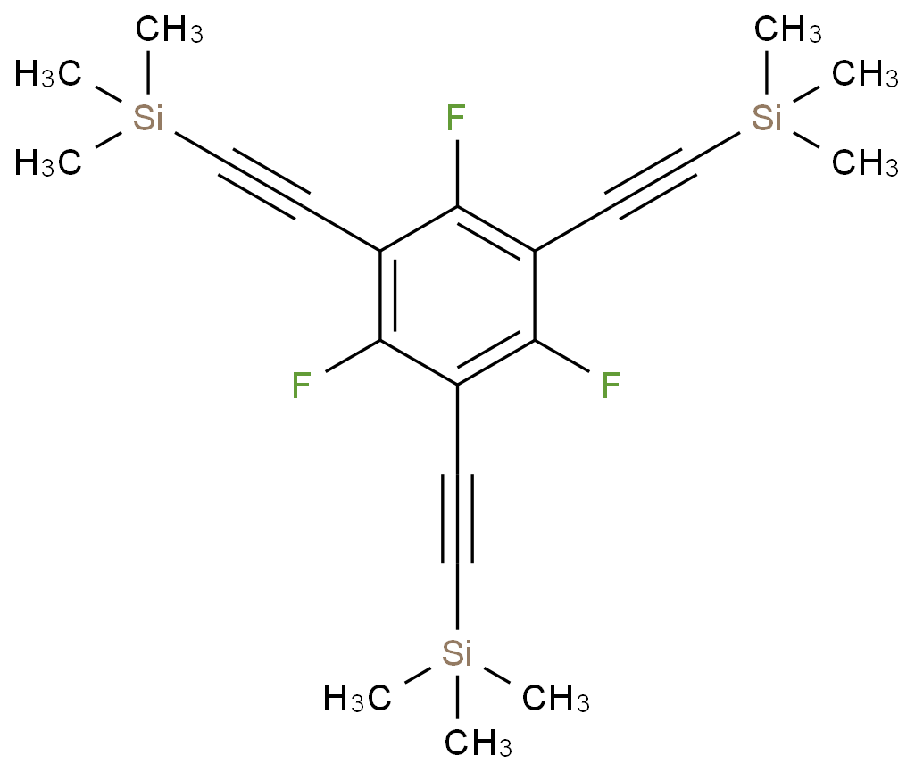 2,4,6-三(三甲基硅基乙炔基)-1,3,5-三氟苯CAS:674289-03-3