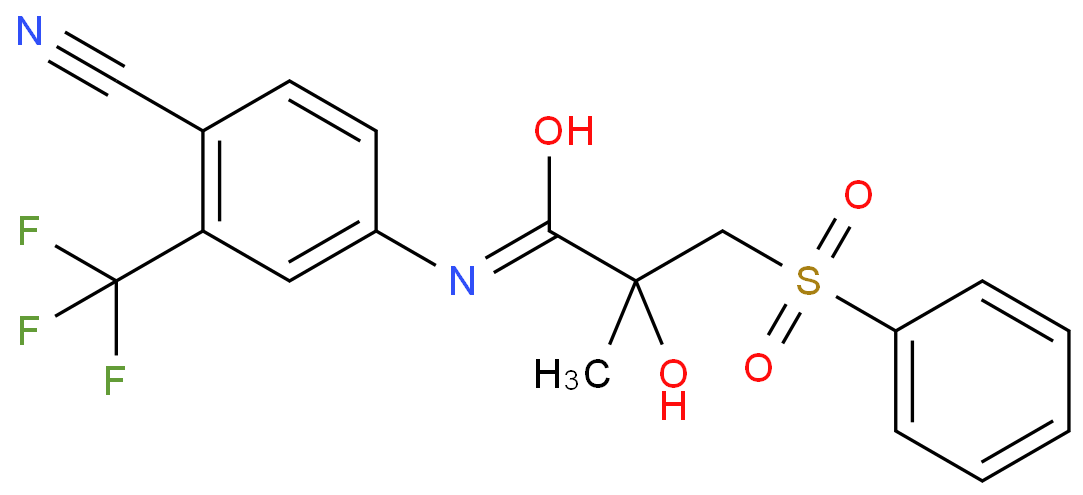 二氟比鲁卡胺化学结构式