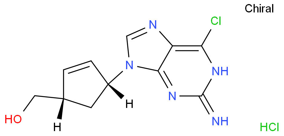 [(1S,4R)-4-(2-amino-6-chloropurin-9-yl)cyclopent-2-en-1-yl]methanol;hydrochloride
