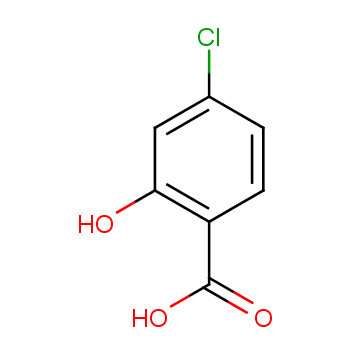 4-氯水杨酸化学结构式