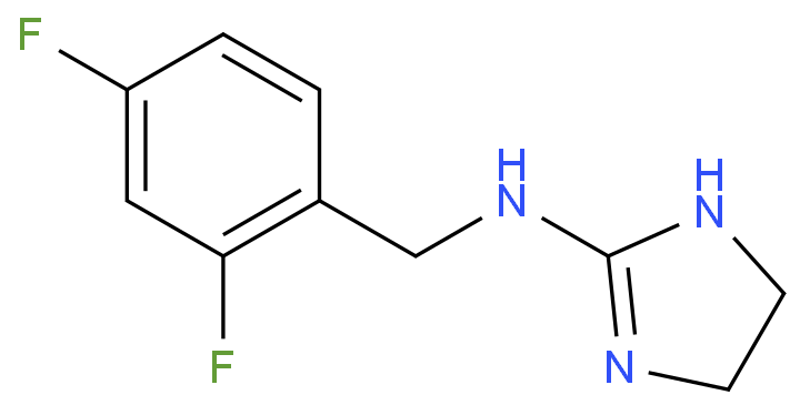 N-(2,4-二氟苄基)-4,5-二氢-1H-咪唑-2-胺CAS号1597248-19-5；科研试剂/质量保证