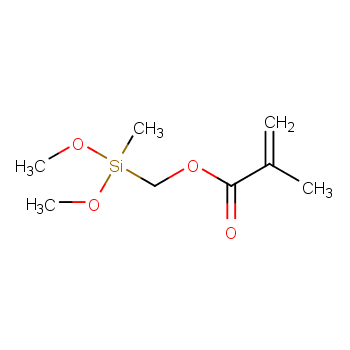 (METHACRYLOXYMETHYL)METHYLDIMETHOXYSILANE; 121177-93-3 structural formula