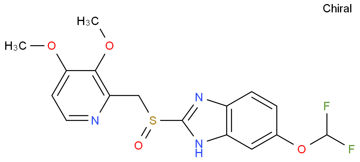 (R)-泮托拉唑化学结构式