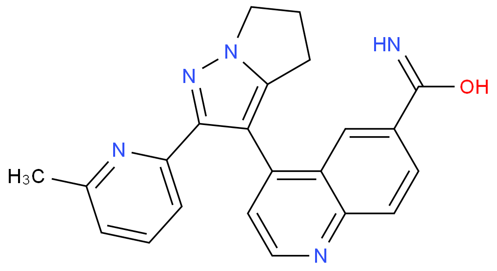 2-(6-methylpyridin-2-yl)-3-(6-aminocarbonylquinolin-4-yl)-5,6-dihydro-4H-pyrrolo[1,2-b]pyrazole