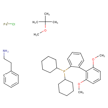 2 -二环己基膦- 2 6二甲氧基- 1 ,1 -联苯化学结构式