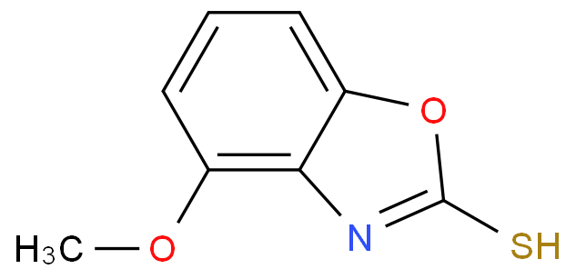 4-甲氧基苯并[D]噁唑-2(3H)-硫酮化学结构式