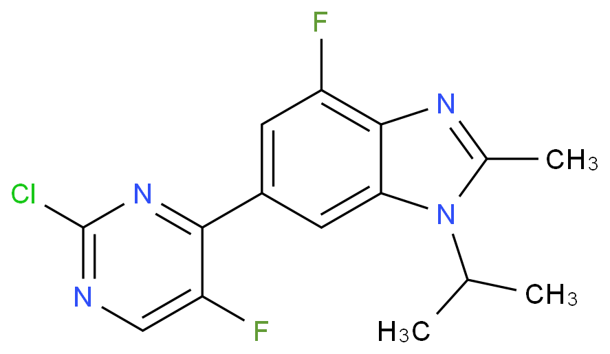 6-(2-chloro-5-fluoro-4-pyriMidinyl)-4-fluoro-2-Methyl-1-(1-Methylethyl)-1H-BenziMidazole