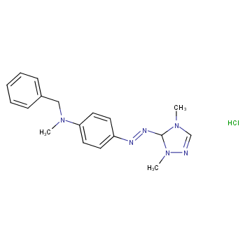 5-[[p-(benzylmethylamino)phenyl]azo]-1,4-dimethyl-1H-1,2,4-triazolium chloride