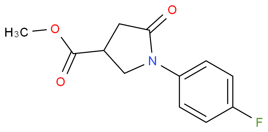 Methyl 1-(4-fluorophenyl)-5-oxo-pyrrolidine-3-carboxylate