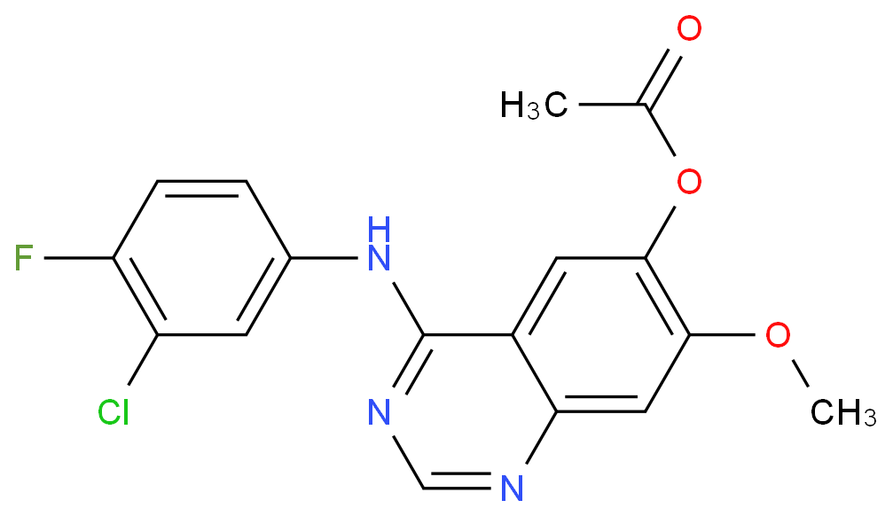[4-(3-chloro-4-fluoroanilino)-7-methoxyquinazolin-6-yl] acetate