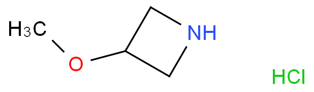 3-甲氧基氮杂环丁烷盐酸盐化学结构式