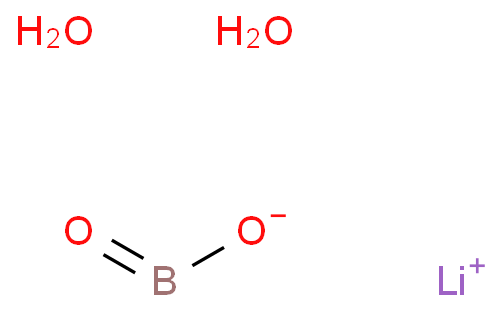15293-74-0 偏硼酸锂(二水合物) 结构式图片