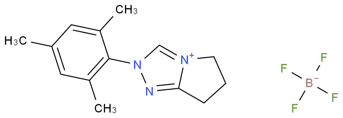 6,7-dihydro-2-(2,4,6-trimethylphenyl)-5hpyrrolo[2,1-c]-1,2,4-triazolium tetrafluoroborate