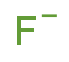 氟离子（F-）化学结构式