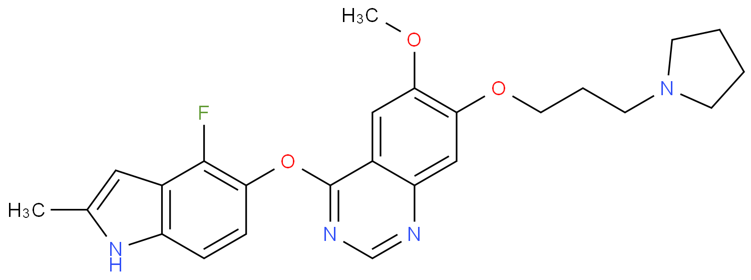 西地尼布化学结构式