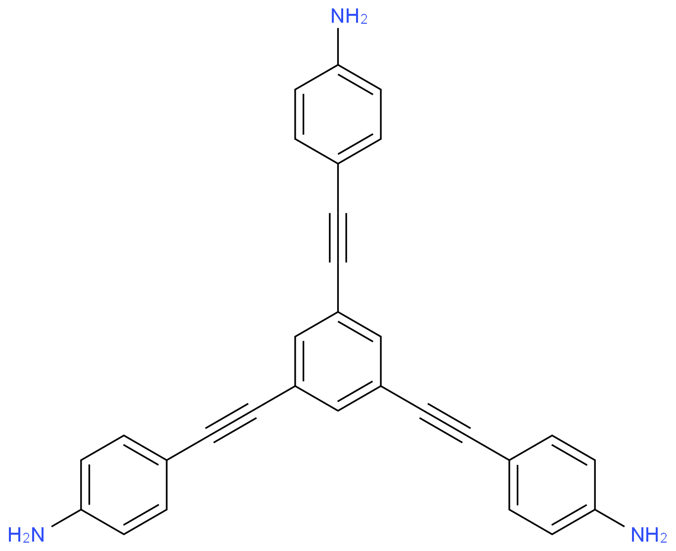 1,3,5-三(2’-(4’’-胺基苯基)乙炔)苯
