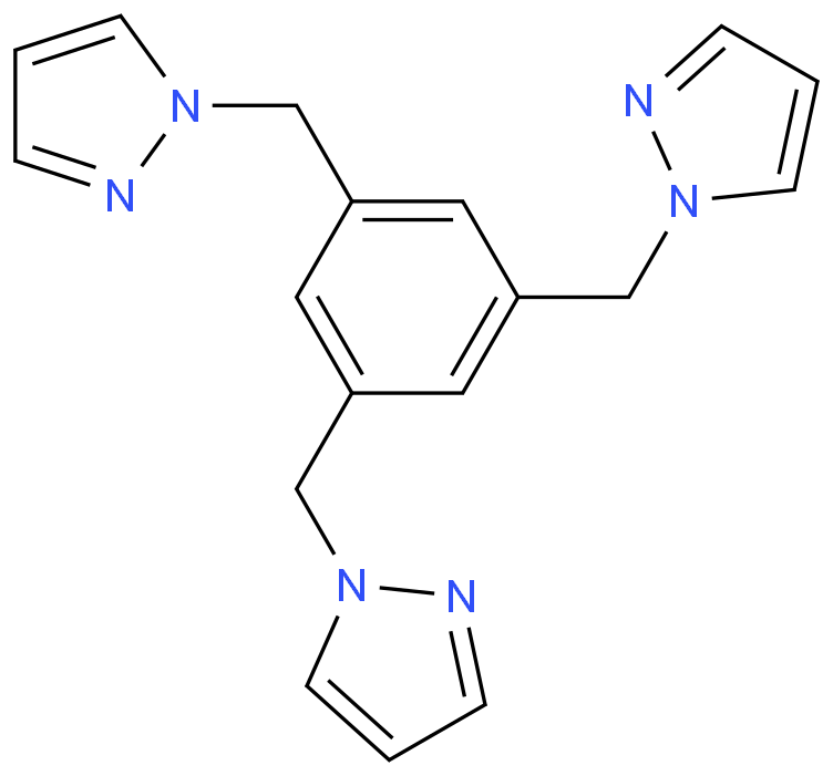 1,3,5-三((1H-吡唑-1-基)甲基)苯CAS号172606-25-6；（MOF/COF配体优势供应，质量保证）