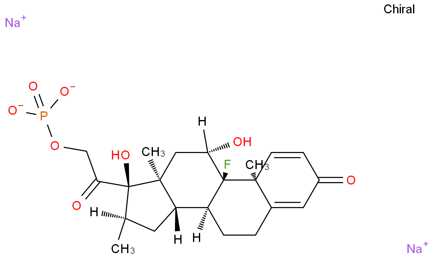 Dexamethasone 21-phosphate disodium salt structure