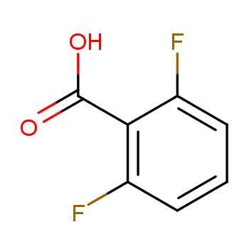 2,6-二氟苯甲酸化学结构式