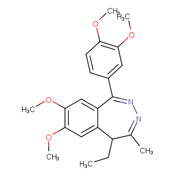 1-(3,4-dimethoxyphenyl)-5-ethyl-7,8-dimethoxy-4-methyl-5H-2,3-benzodiazepine