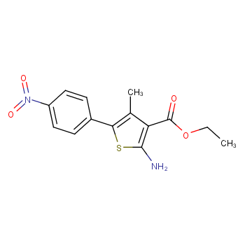 2-氨基-4-甲基-5-(4-硝基苯基)噻吩-3-羧酸乙酯 产品图片