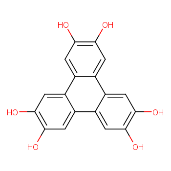 2,3,6,7,10,11-六羟基三苯化学结构式