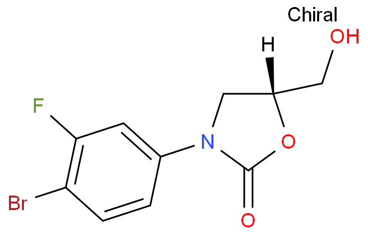 (5R)-3-(4-BROMO-3-FLUOROPHENYL)-5-HYDROXYMETHYLOXAZOLIDIN-2-ONE  