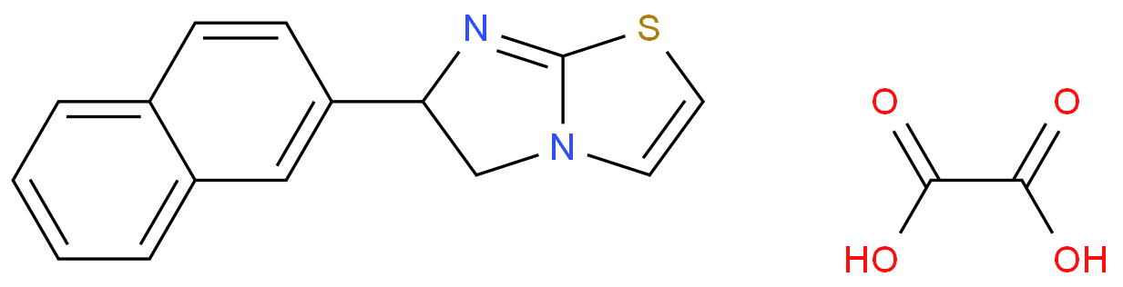 5,6-二氫-6-(2-萘基)咪唑并[2,1-b]噻唑草酸鹽