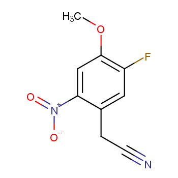 2-(5-fluoro-4-methoxy-2-nitrophenyl)acetonitrile