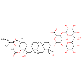 七叶皂苷化学结构式