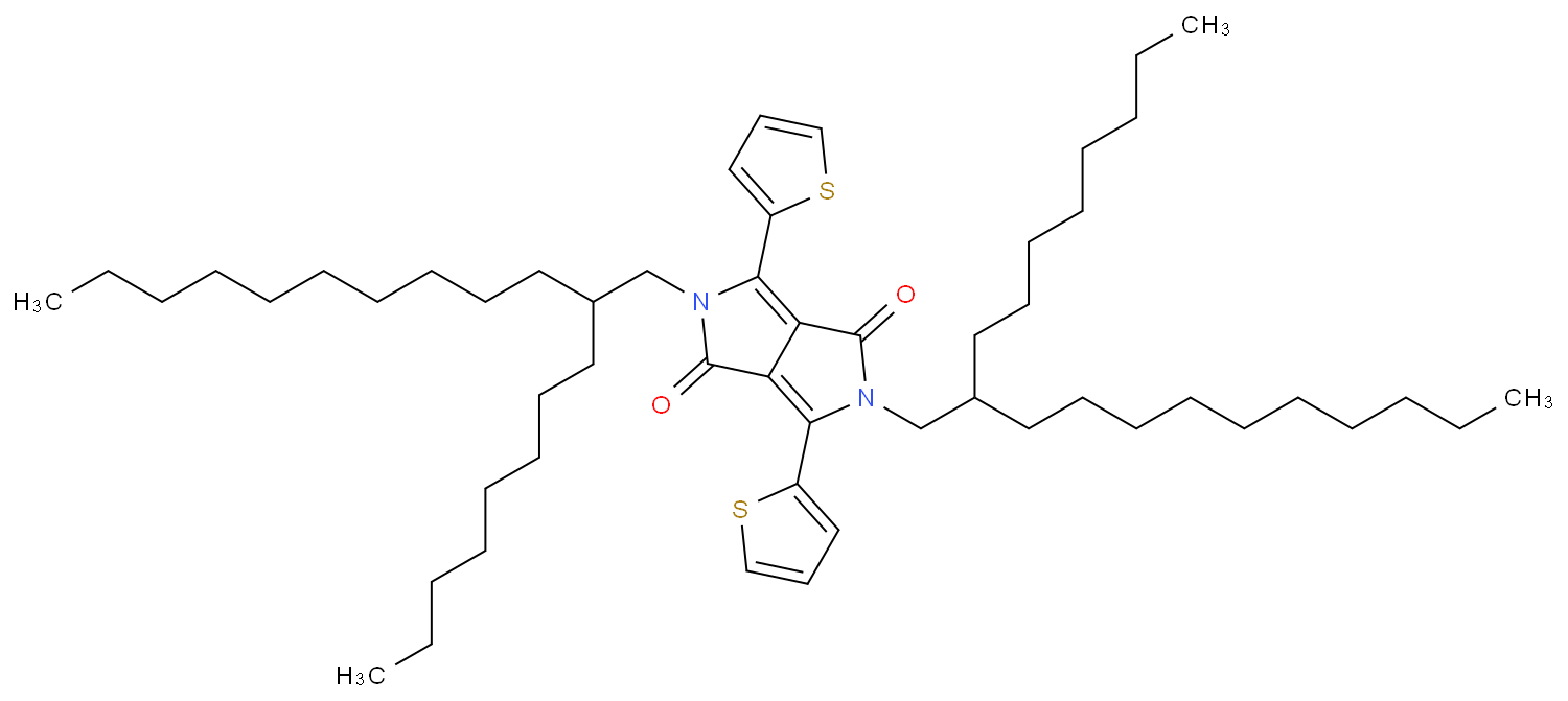 2,5-dihydro-2,5-bis(2-octyldodecyl)-3,6-di-2-thienyl-pyrrolo[3,4-c]pyrrole-1,4-dione