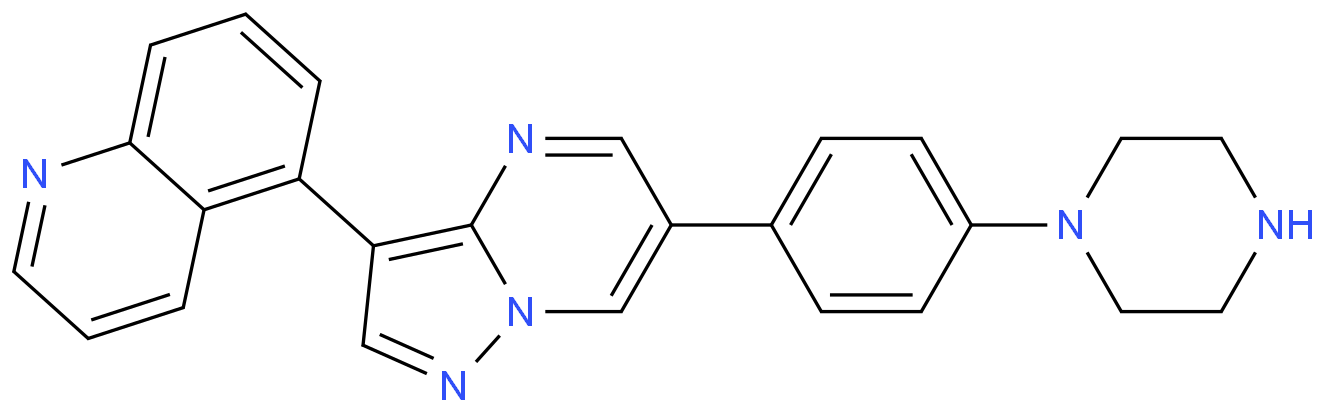 5-[6-[4-(1-Piperazinyl)phenyl]pyrazolo[1,5-a]pyrimidin-3-yl]quinoline